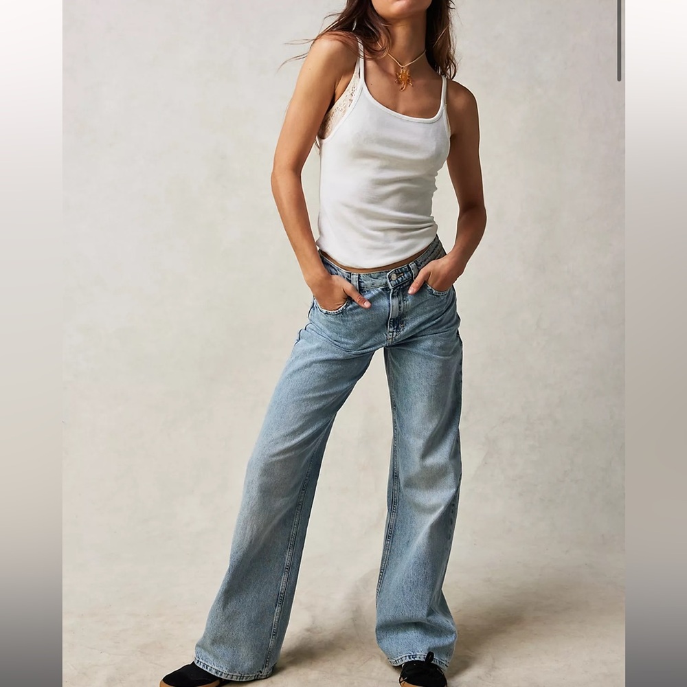FREE PEOPLE TINSLEY Baggy High-Rise Jeans